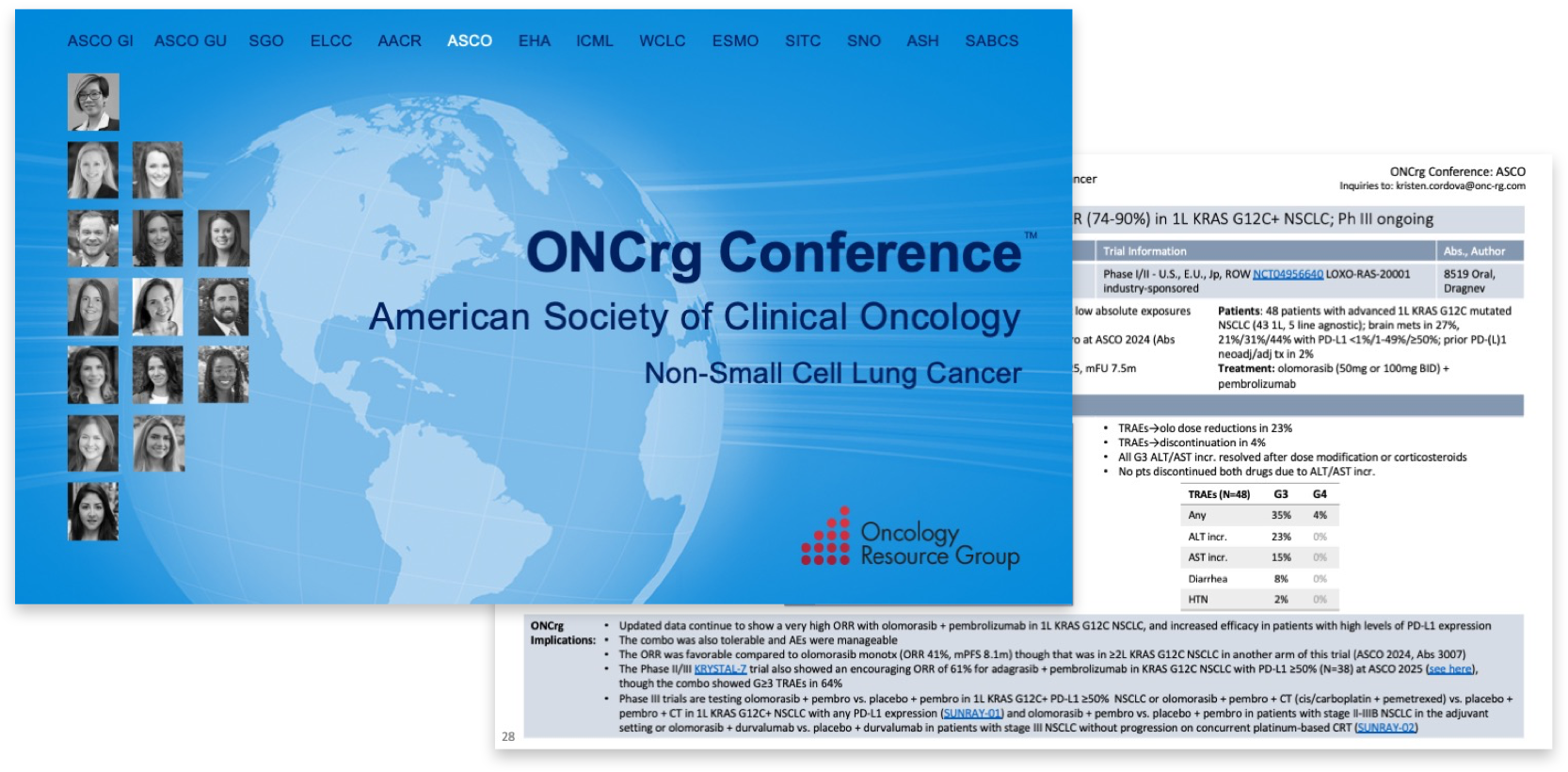 ONCrg Conference - cover and inside spread
